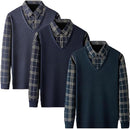 Mens Trunk Neck Sweaters Quarter Button Sweater  7007620 - TUZZUT Qatar Online Shopping