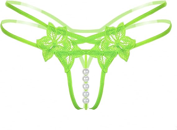 Romsion sex Ladies Embroidered 3D Underwear Pearl Thong Pants Low Waist Sexy T Pants    203635 - TUZZUT Qatar Online Shopping