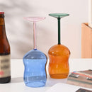 Juice Glasses Wine Tumbler Glass Portable Champagne Glasses 350ml - TUZZUT Qatar Online Shopping