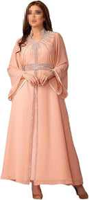Morocco  Women Muslim Party Abaya  Dress S-998745 - TUZZUT Qatar Online Shopping