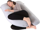 U Shaped Pregnancy Full Body Pillow with Velvet Cover 70x130cm - TUZZUT Qatar Online Shopping