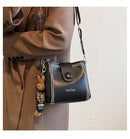 Pu Leather Bucket Shape Handbag B-381309 - TUZZUT Qatar Online Shopping