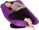 U Shaped Pregnancy Full Body Pillow with Velvet Cover 70x130cm - TUZZUT Qatar Online Shopping