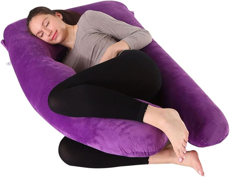U Shaped Pregnancy Full Body Pillow with Velvet Cover 70x130cm