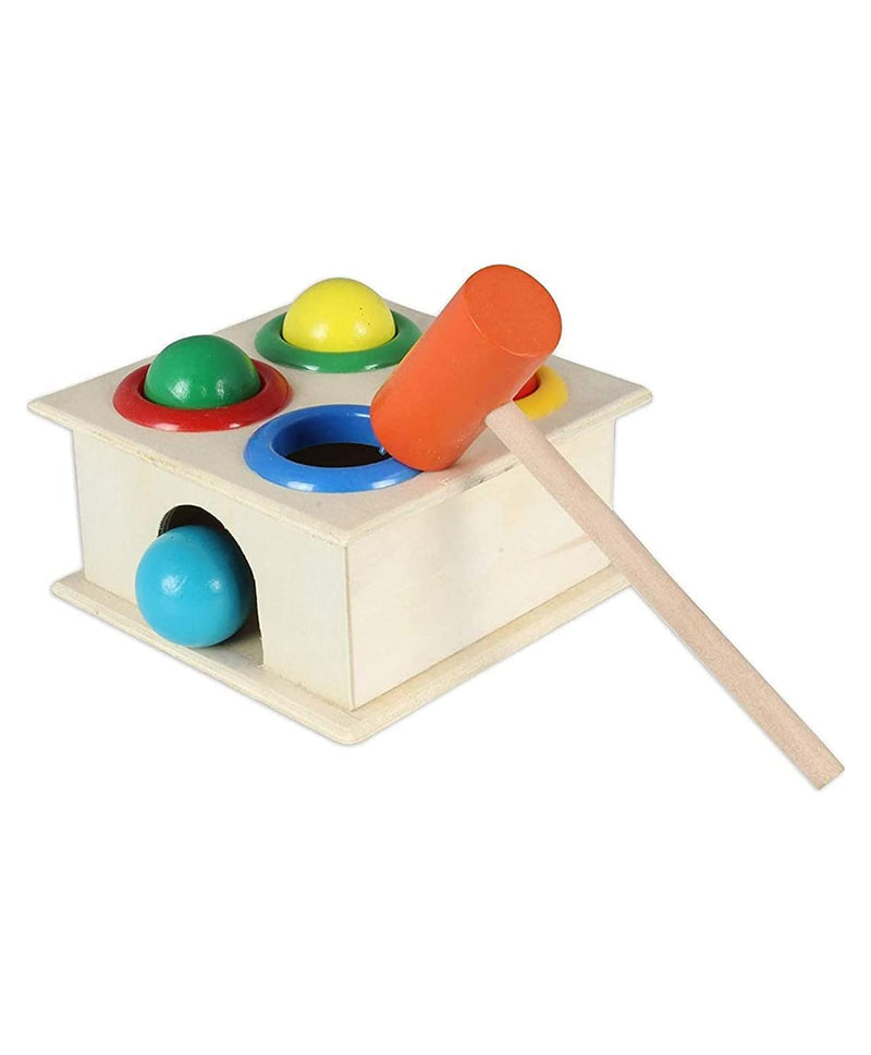 MODERN COLLECTION Wooden Hammer Knock The Ball Toy for Kids