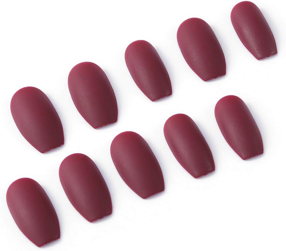 Campsis Matte False Nails Solid Color Campsis Matte False Nails Solid Color