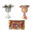 2 Pcs Vintage Newborn Wool Felt Deer Bonnet Cute Cartoon Simulation Flower Hat - TUZZUT Qatar Online Shopping