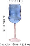 Juice Glasses Wine Tumbler Glass Portable Champagne Glasses 350ml - TUZZUT Qatar Online Shopping