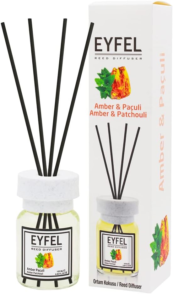 EYFEL Amber & Patchouli Reed Diffusers 120ml EYFEL Amber & Patchouli Reed Diffusers 120ml