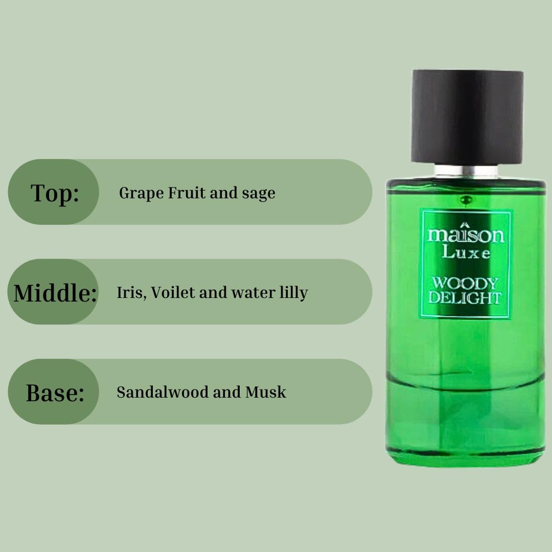 Hamidi MAÎSON LUXE WOODY DELIGHT EDP Perfume - 110ML (Inspired by Jo Malone - Wood Sage & Sea Salt) Hamidi MAÎSON LUXE WOODY DELIGHT EDP Perfume - 110ML (Inspired by Jo Malone - Wood Sage & Sea Salt)