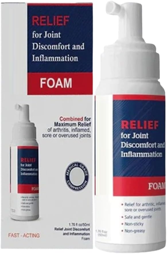 Relief for Joint Discomfort and Inflammation Foam Relief for Joint Discomfort and Inflammation Foam