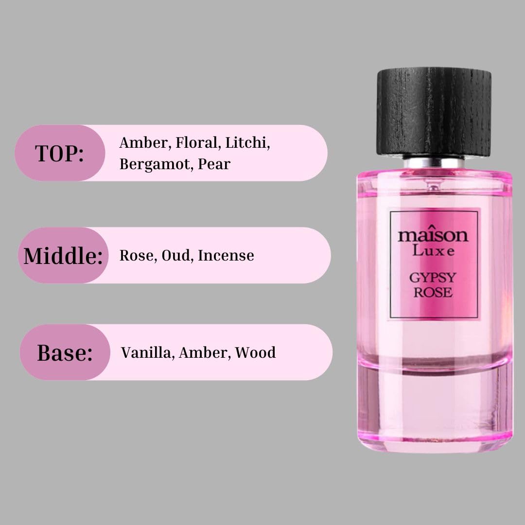 Hamidi MAÎSON LUXE GYPSY ROSE EDP Perfume - 110ML (Inspired by PDM - Delina Exclusif) Hamidi MAÎSON LUXE GYPSY ROSE EDP Perfume - 110ML (Inspired by PDM - Delina Exclusif)