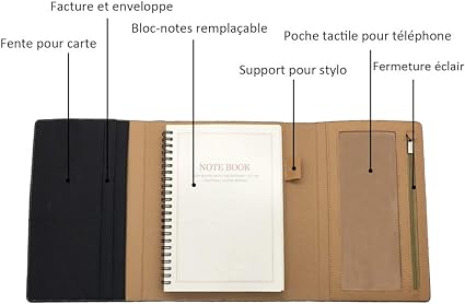 Folder A5 Black Notepad