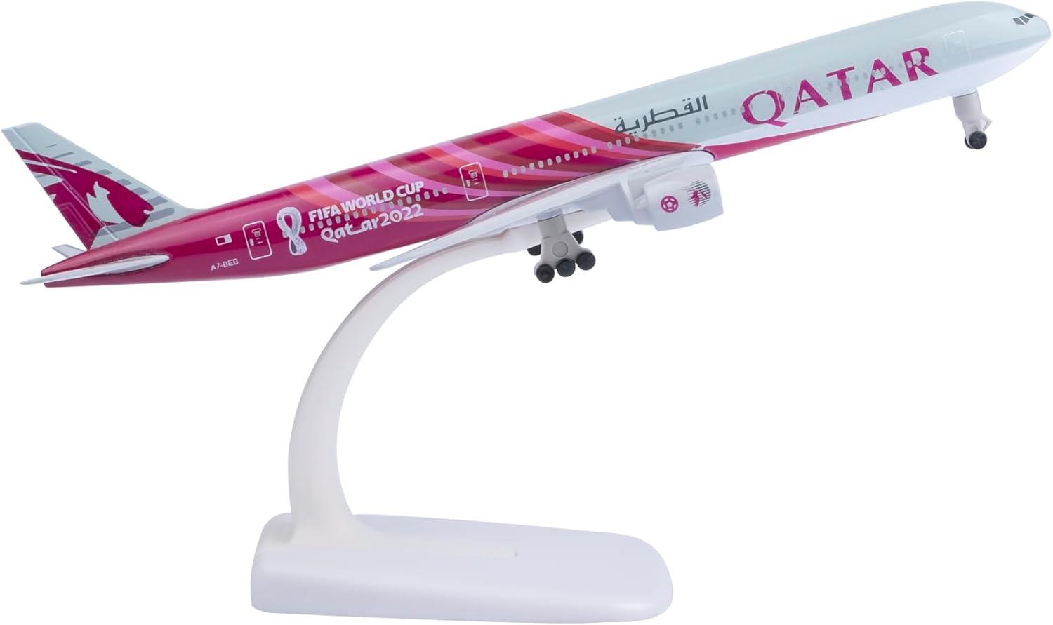 1:300 Scale Qatar World Cup Model Airplane Toy