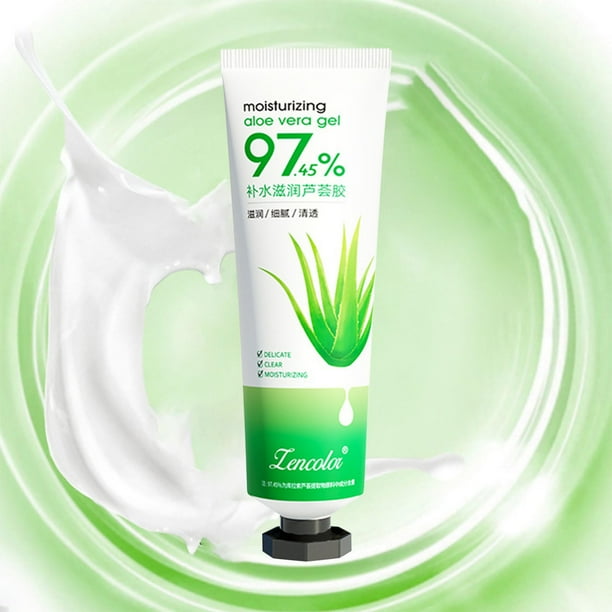 Lencolor Aloe Vera Gel Moisturizing Soothing Gel Cream 30g For Sunburn, Dry Skin, Acne, Irritation