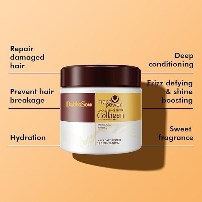 Babbo Sow Collagen Hair Mask -500ml Babbo Sow Collagen Hair Mask -500ml