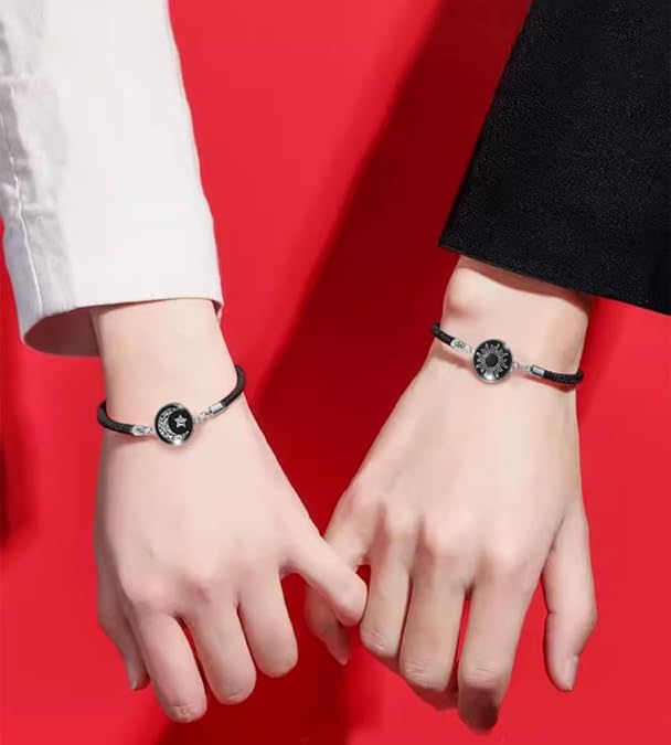 2pc Sun Moon Luminous Wristband WB65 2pc Sun Moon Luminous Wristband WB65