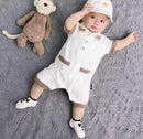 Newborn Baby Boy Short Sleeve Jumpsuit Romper   S5102155 - TUZZUT Qatar Online Shopping