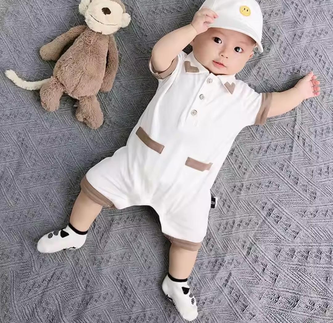 Newborn Baby Boy Short Sleeve Jumpsuit Romper S5102155 Newborn Baby Boy Short Sleeve Jumpsuit Romper S5102155