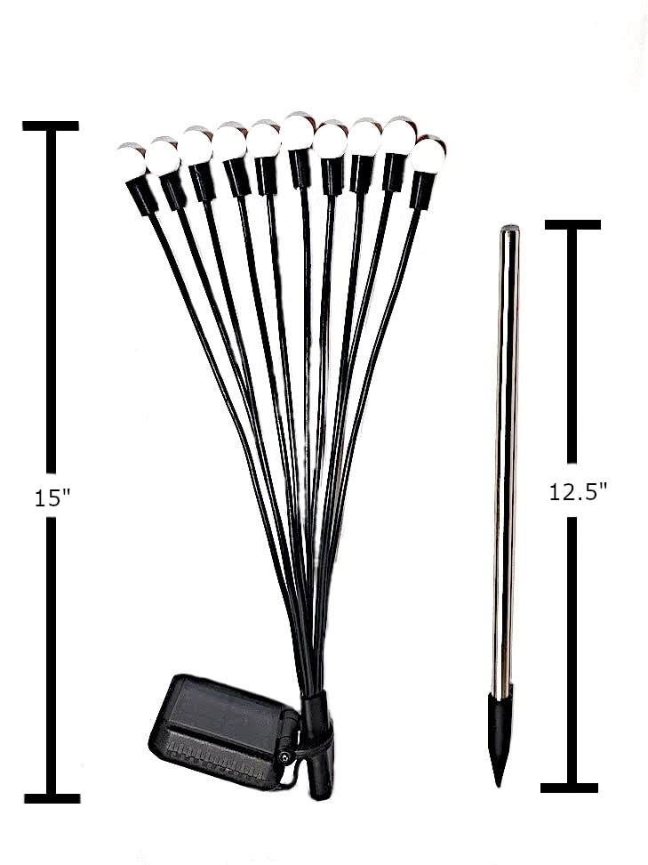 2 Pcs Solar Garden Lights B-382478 - TUZZUT Qatar Online Shopping