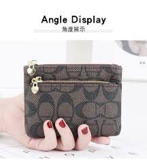 Luxury Designer Plaid Leather Small Zipper Wallet Ladies Storage Bag S4524110 - TUZZUT Qatar Online Shopping