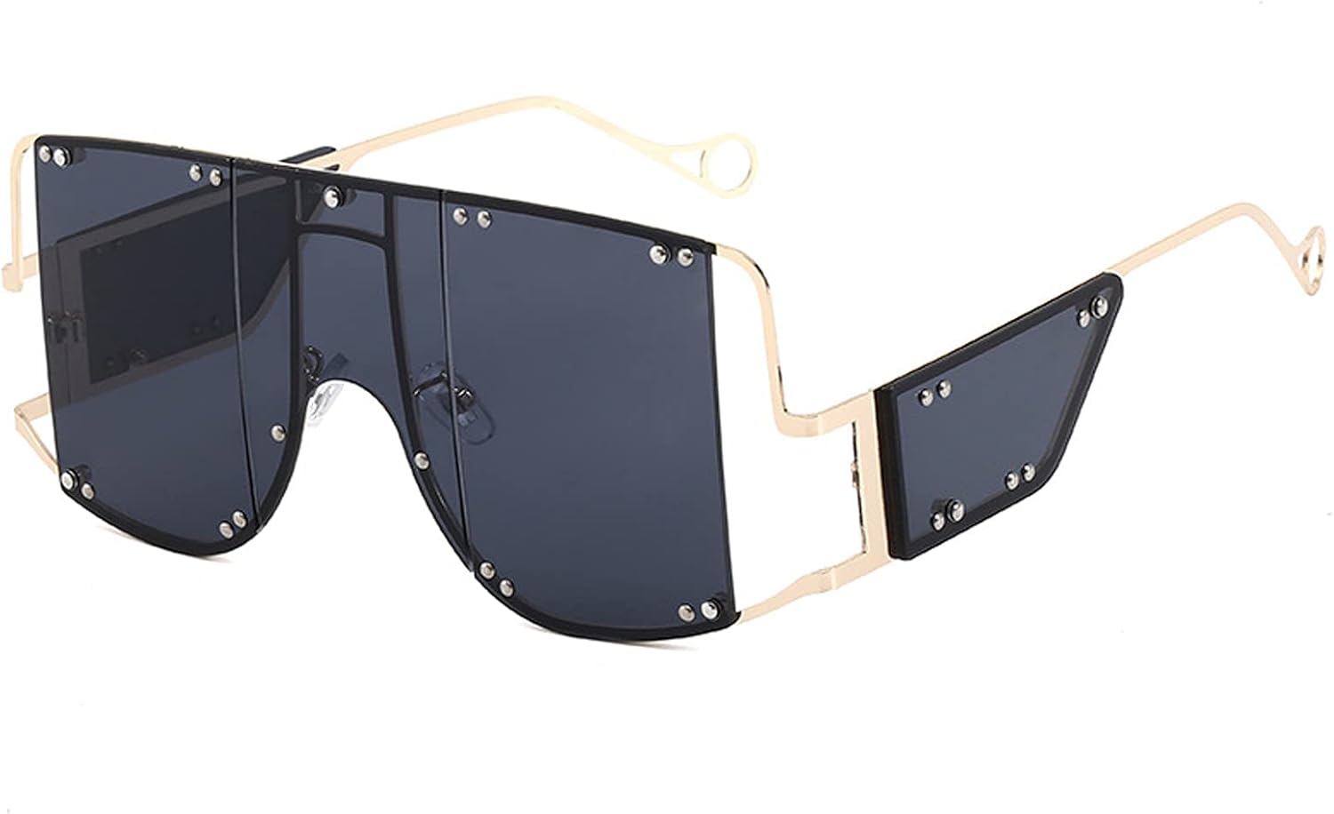 Luxury Oversized Square Sunglasses with Side Shield Lens S3098864 Luxury Oversized Square Sunglasses with Side Shield Lens S3098864