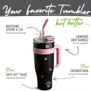 Water Bottle Stainless Steel Tumbler with Handle Straw Cup G99587 - TUZZUT Qatar Online Shopping