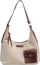 Plaid Striped Woolden Cloth Shoulder Handbags for Women S5060375 - TUZZUT Qatar Online Shopping