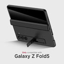 Miimall for Samsung Galaxy Z Fold 5 Case with Privacy Screen Protector, Built-in Convenient Adjustable Kickstand