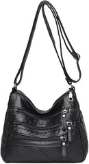 Leather Lightweight Crossbody Bag YS442 - TUZZUT Qatar Online Shopping