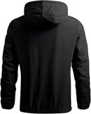 Lightweight Softshell Windbreaker Hooded Zip Jacket HJ0012 - TUZZUT Qatar Online Shopping