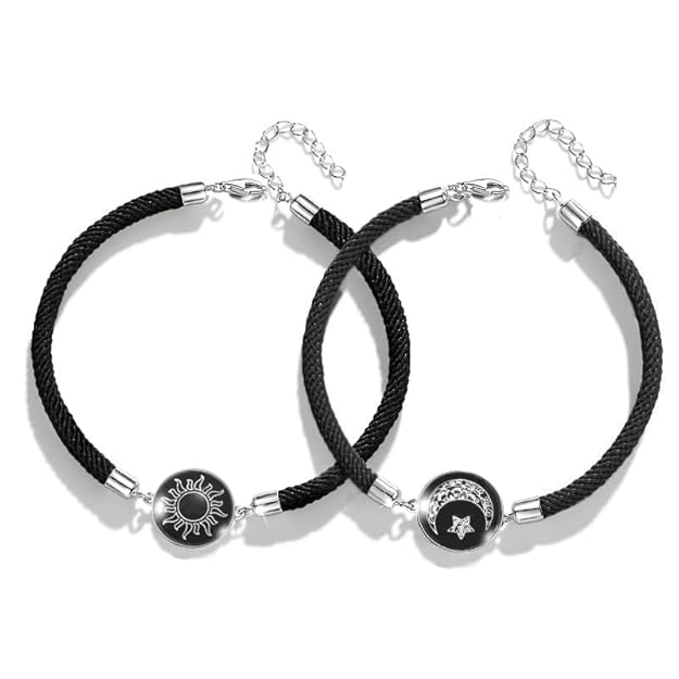 2pc Sun Moon Luminous Wristband WB65 2pc Sun Moon Luminous Wristband WB65