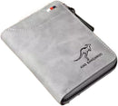 Anti-Theft Clutch Short Men's Leather Wallet Large Capacity 0188