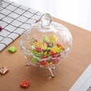 Crystal Cut Candy Bowl with Lid TG001-1