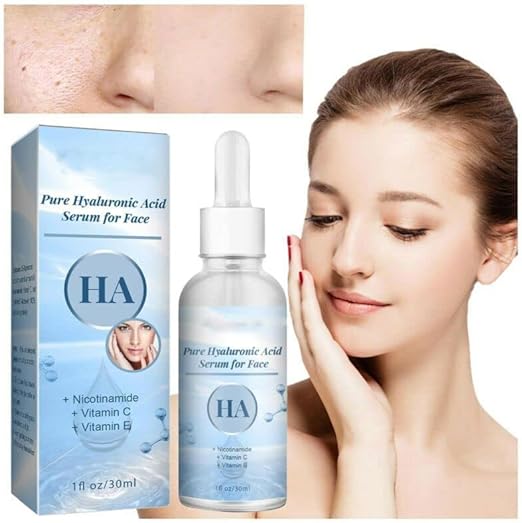 30ml Pure Hyaluronic Acid Serum for Face,Anti-Aging Wrinkle Moisturizing Essence