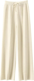 Women's Winter Cashmere Wide Leg Pants 59457 - TUZZUT Qatar Online Shopping