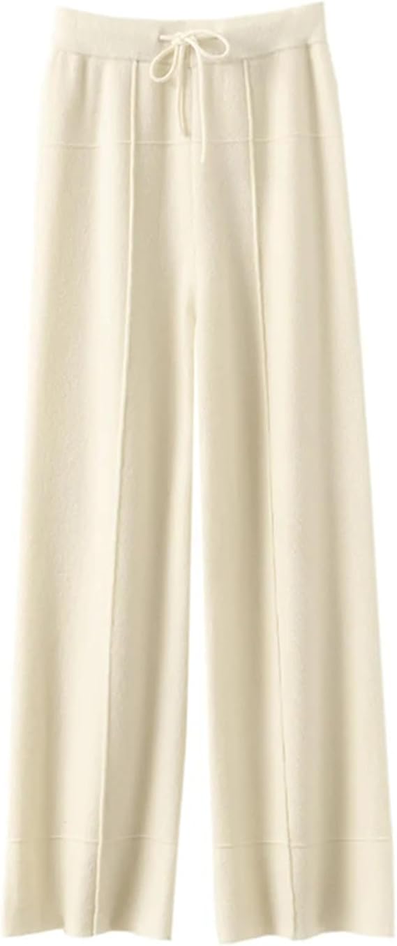 Women's Winter Cashmere Wide Leg Pants 59457 - TUZZUT Qatar Online Shopping