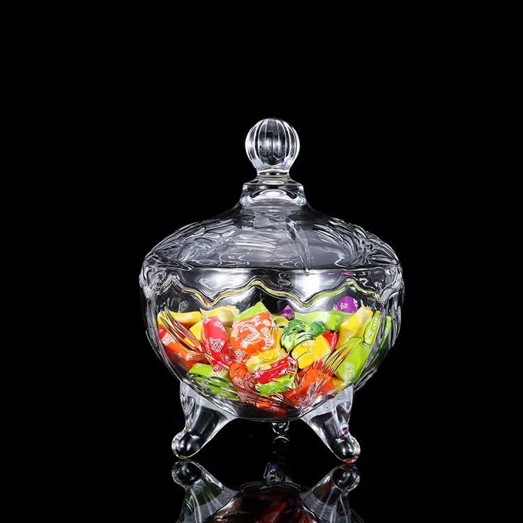 Crystal Cut Candy Bowl with Lid TG001-1 Crystal Cut Candy Bowl with Lid TG001-1