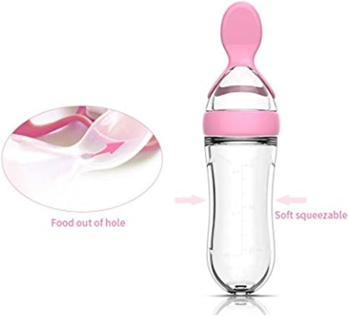 Baby Squeezy Silicone Spoon Bottle 1720389 - TUZZUT Qatar Online Shopping