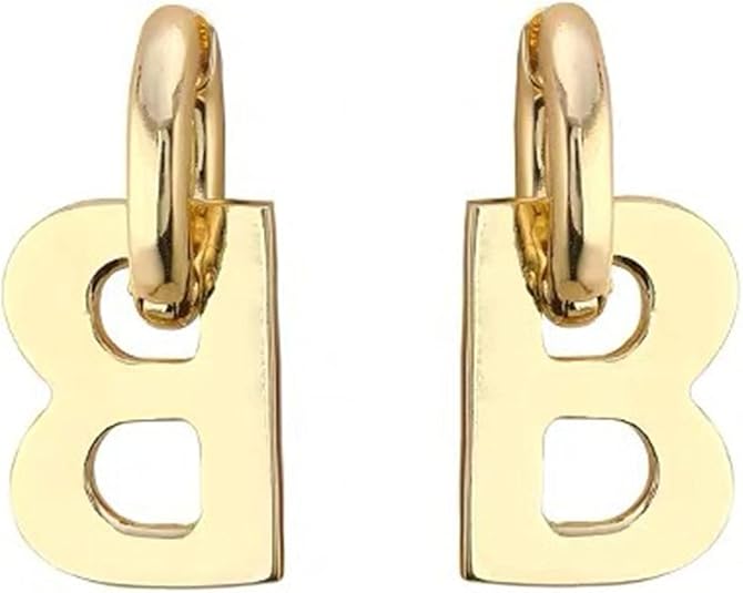 B Letter Dangle Earrings S4803474 B Letter Dangle Earrings S4803474