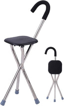 Foldable Lightweight Cane Seat ,Walking Cane Stick Chair Stool - TUZZUT Qatar Online Shopping