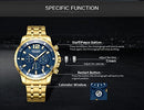 Megir Golden Chronograph Stopwatch 2068