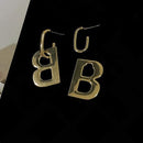 B Letter Dangle Earrings S4803474