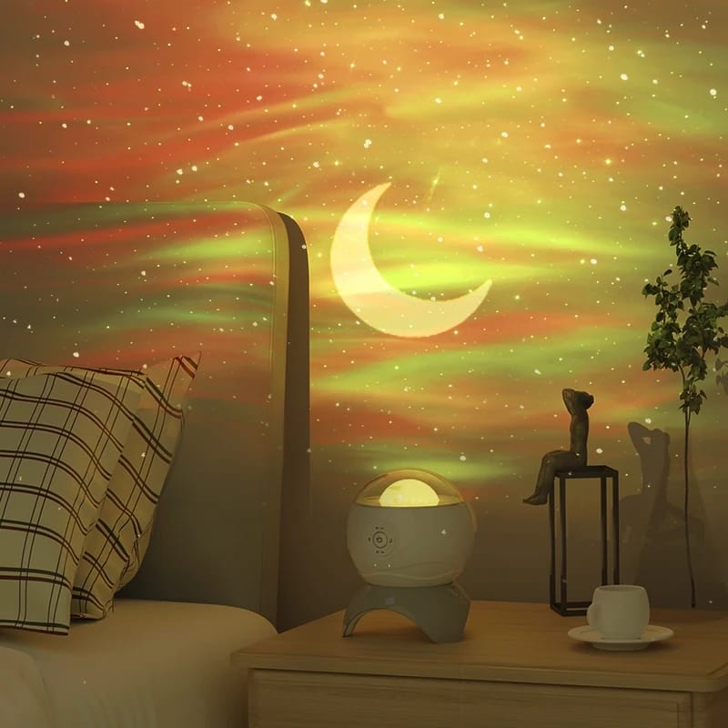 Colorful Life Aurora Projector Night Light with Starry Sky Night Light