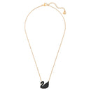 Black Swan Pendant Rose Gold Necklace DN2057 - TUZZUT Qatar Online Shopping