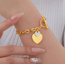 Love Heart Charm Bracelets for Women S1200493 - TUZZUT Qatar Online Shopping