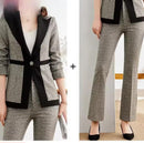 Women's Single Button Slim Fitting Blazer Pants Suit  B-59938 - TUZZUT Qatar Online Shopping