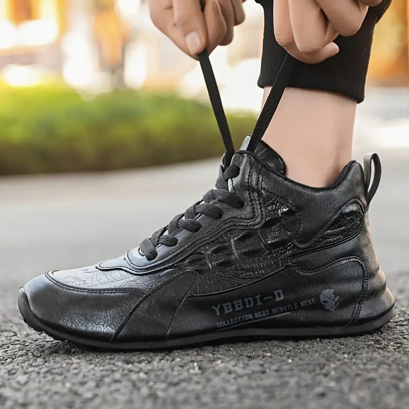 Mens Trendy Boots Comfy Non Slip Casual Lace Up Sneakers For Mens  S4619951 - TUZZUT Qatar Online Shopping