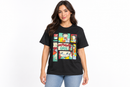 Black “Working Girl” Graphic Crew-Neck T-Shirt 588772 - S