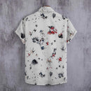 Men's Fashion White Collar Printed Shirt X1597175 - Tuzzut.com Qatar Online Shopping